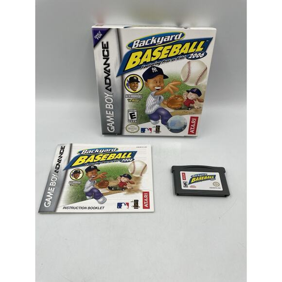Backyard Baseball (Nintendo Game Boy Advance, 2004) Box & Manual Included - Picture 1 of 8
